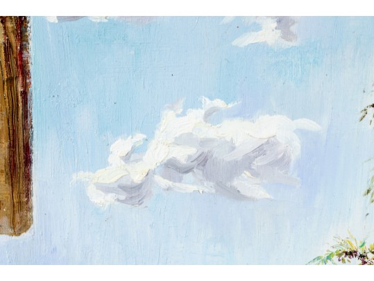 Younok Kim (South Korean, B. 1973) Oil On Canvas, Italian Alley