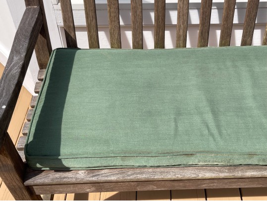 Outdoor Classics Teak Settee With Cushion