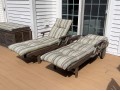 Pair Of Outdoor Classics Teak Chaise Lounges