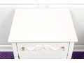 French Provincial Upholstered Trundle Bed Frame And Bedside Table