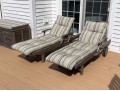 Pair Of Outdoor Classics Teak Chaise Lounges