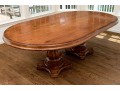 Stunning Woodland Furniture Double Pedestal Oval Dining Table