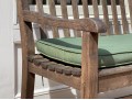Outdoor Classics Teak Settee With Cushion