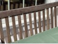 Outdoor Classics Teak Settee With Cushion