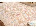 Pretty Wool Pink, Blue, And Beige Area Rug (11'10