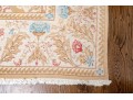 Pretty Wool Pink, Blue, And Beige Area Rug (11'10