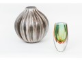 Two Decorative Glass Vases