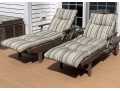 Pair Of Outdoor Classics Teak Chaise Lounges