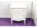 French Provincial Upholstered Trundle Bed Frame And Bedside Table