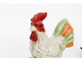 Trio Of Majolica Style Ceramic Roosters