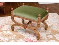 Schumacher Furnishings Neoclassical Style Upholstered Stool