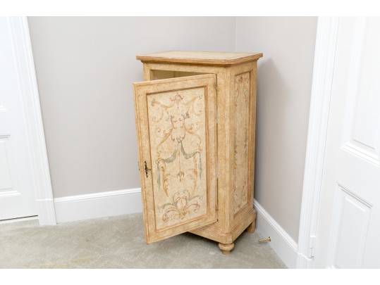 Handsome Italian Baroque Style Painted Cabinet