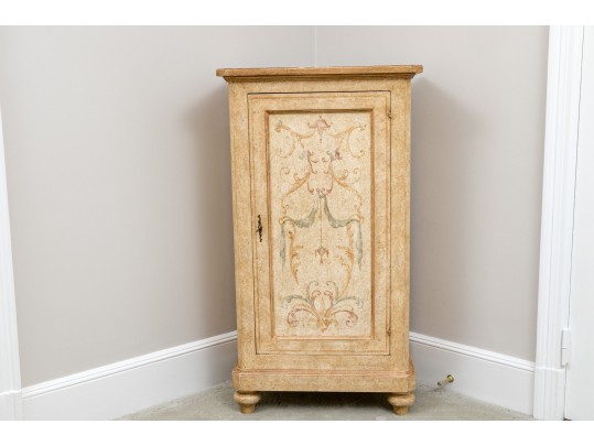 Handsome Italian Baroque Style Painted Cabinet
