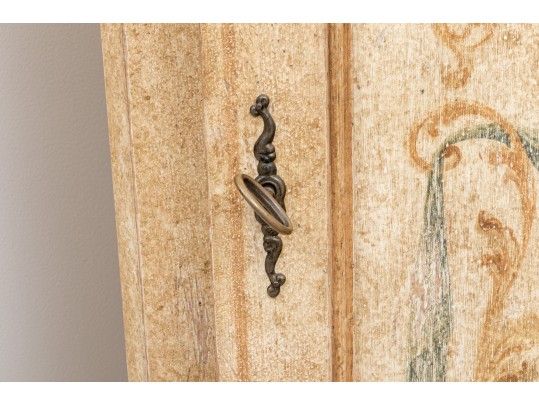 Handsome Italian Baroque Style Painted Cabinet