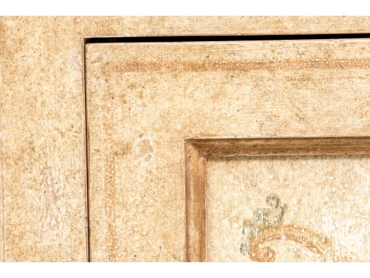 Handsome Italian Baroque Style Painted Cabinet