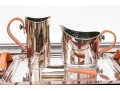 Plata Lappas Argentina Silverplate And Leather Serving Set