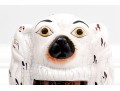 Pair Of Antique Staffordshire Hand-Painted Ceramic Spaniels, Ca. 1850-1885