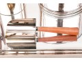 Plata Lappas Argentina Silverplate And Leather Serving Set