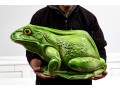 Massive Italian Hand-Painted Terracotta Frog
