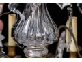Marvelous Semi-antique Brass Sixteen Light Brass And Crystal Chandelier