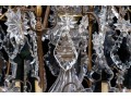 Marvelous Semi-antique Brass Sixteen Light Brass And Crystal Chandelier