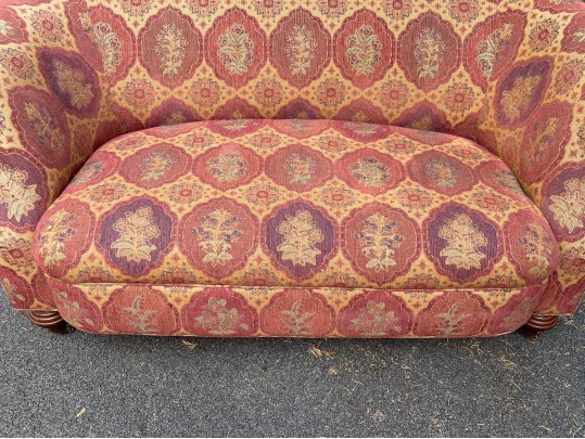 Stylish Art Deco Style Down Upholstered Settee 