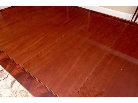 Kindel Furniture Regency Mahogany Double Pedestal Extension Dining Table