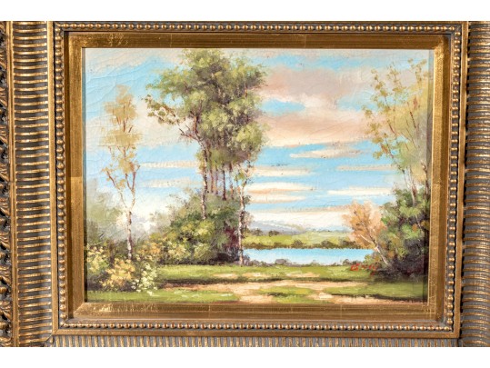 Signed Oil On Canvas Painting, Landscape