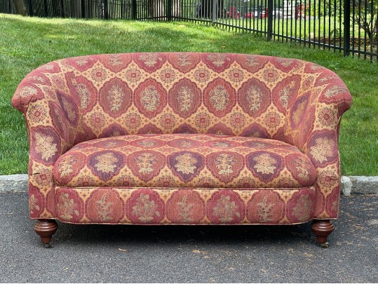 Stylish Art Deco Style Down Upholstered Settee 