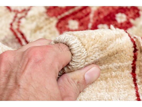 Hand Knotted Wool Oushak Style Carpet, 15'-7