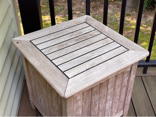 Smith & Hawkin Teak Covered Cooler With Draining Spout