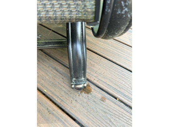 Set Of Four Sunbrella Outdoor Glider Armchairs