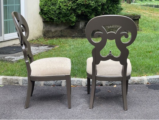 Set Of Six Stanley Wayfarer Style Dining Chairs