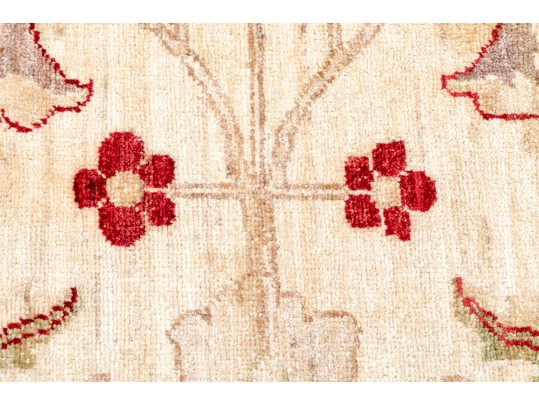 Hand Knotted Wool Oushak Style Carpet, 15'-7