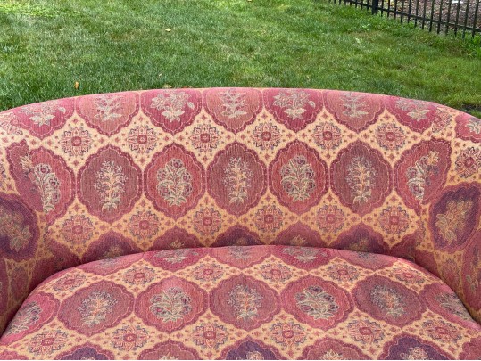 Stylish Art Deco Style Down Upholstered Settee 
