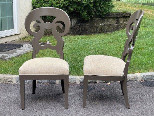 Set Of Six Stanley Wayfarer Style Dining Chairs