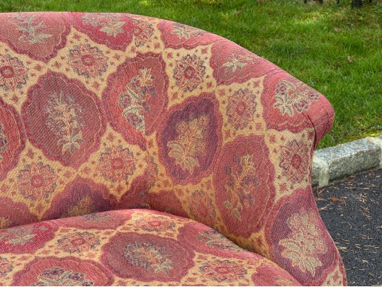 Stylish Art Deco Style Down Upholstered Settee 