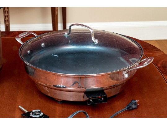 Kitchen Lot With Instant Pot And Cuisinart Electric Skillet With Lid