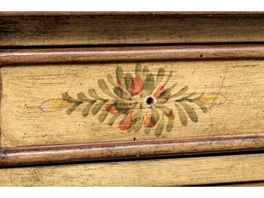 Paint Finished Provincial Style Console Table
