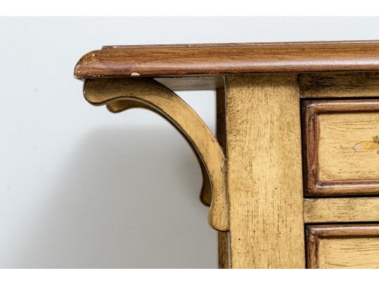 Paint Finished Provincial Style Console Table