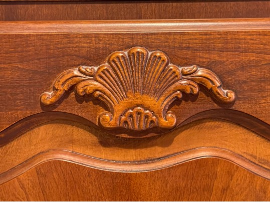 Stunning American Drew Cherry Chippendale Style Media Armoire