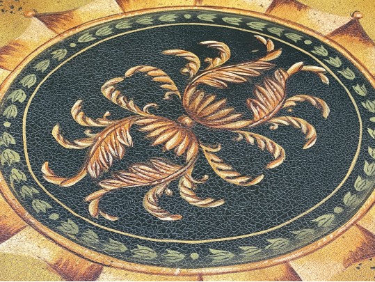 Chinoiserie Faux Bois Gilded Iron And Tole Cocktail Table, Likely Maitland-Smith
