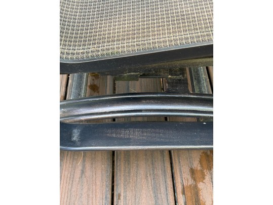 Set Of Four Sunbrella Outdoor Glider Armchairs