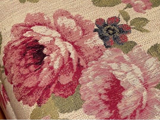 Victorian Chic Floral Upholstered Accent Lounge Chair