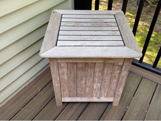Smith & Hawkin Teak Covered Cooler With Draining Spout