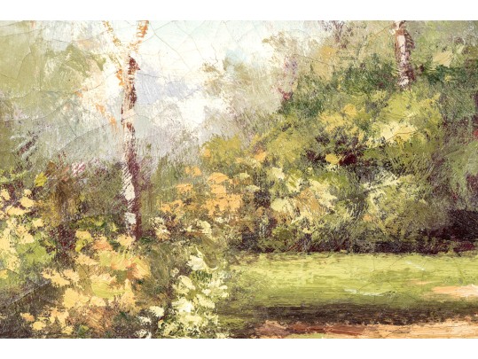 Signed Oil On Canvas Painting, Landscape