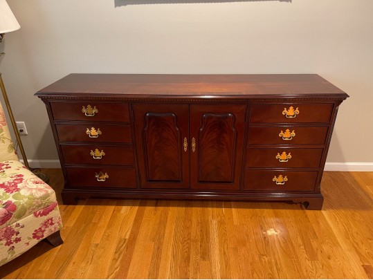 Thomasville Cherry Chippendale 12 Drawer Dresser