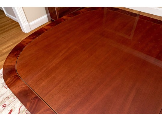 Kindel Furniture Regency Mahogany Double Pedestal Extension Dining Table