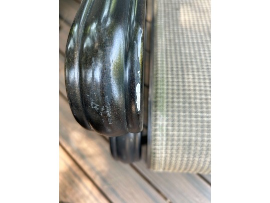 Set Of Four Sunbrella Outdoor Glider Armchairs