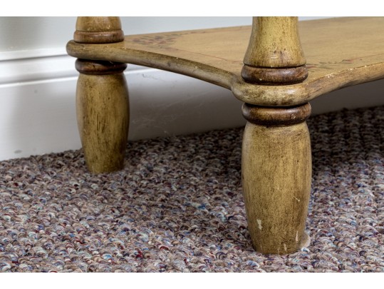 Paint Finished Provincial Style Console Table
